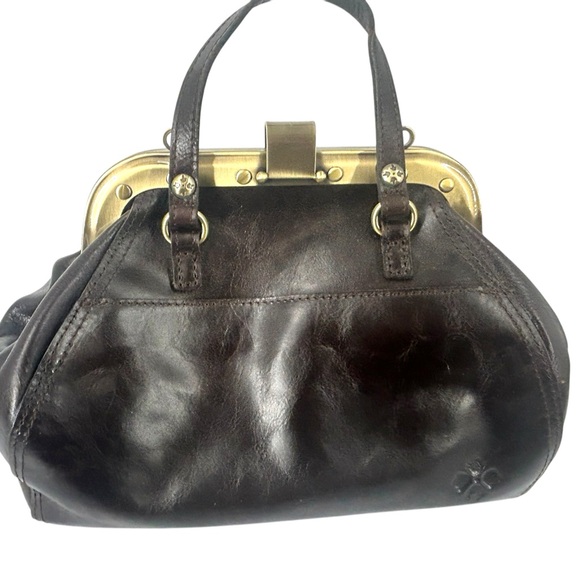 Patricia Nash Coronella Leopard Print Calf Hair Medium Frame Satchel - Picture 5 of 16